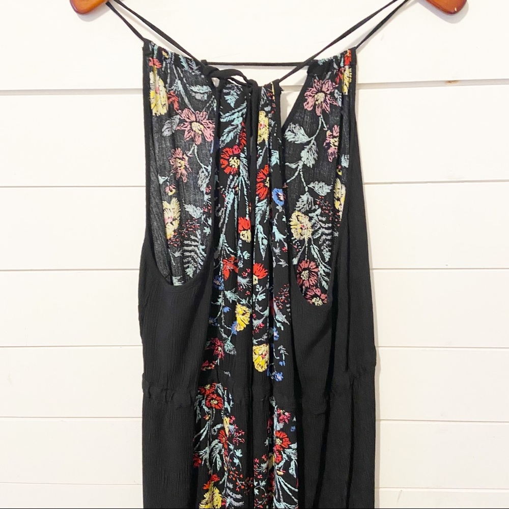City Chic Black Maxi Dress with Multicolor Floral Embroidery - Picture 7 of 15